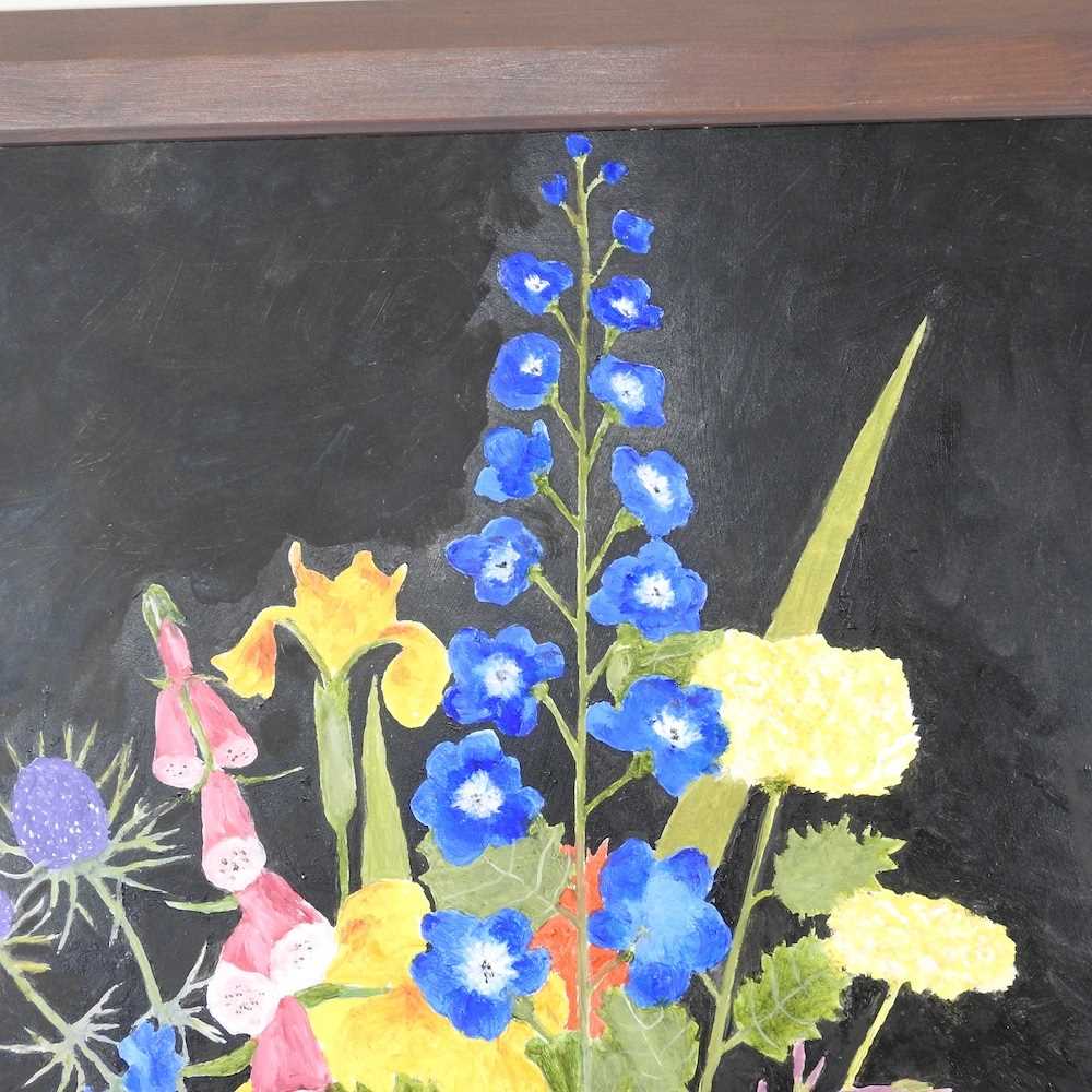 ARR Harry Hambling, 1902-1998, still life of flowers in a vase, signed with initials, oil on - Image 5 of 8