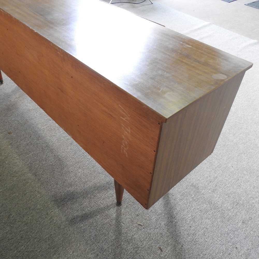 A 1970's laminated sideboard, on tapered legs 182w x 45d x 72h cm - Image 2 of 5