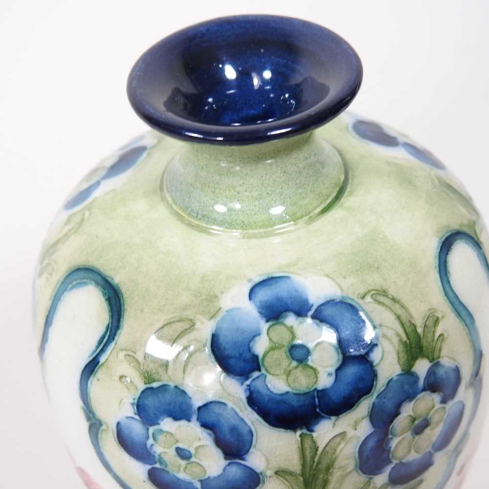 A Macintyre Moorcroft pottery vase, circa 1900, of shouldered form, tube lined with poppies, printed - Image 3 of 4
