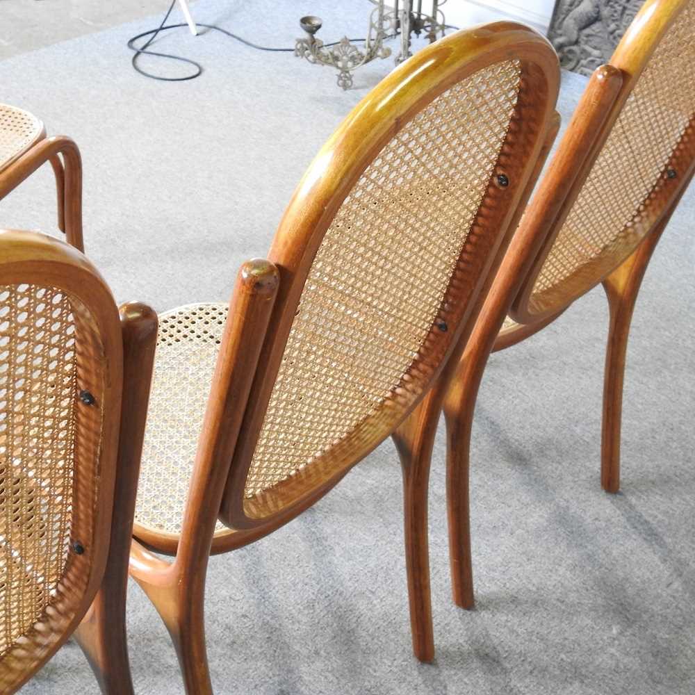 A set of four cane seated bentwood dining chairs (4) - Image 7 of 8