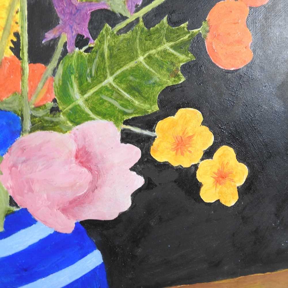 ARR Harry Hambling, 1902-1998, still life of flowers in a vase, signed with initials, oil on - Image 6 of 8