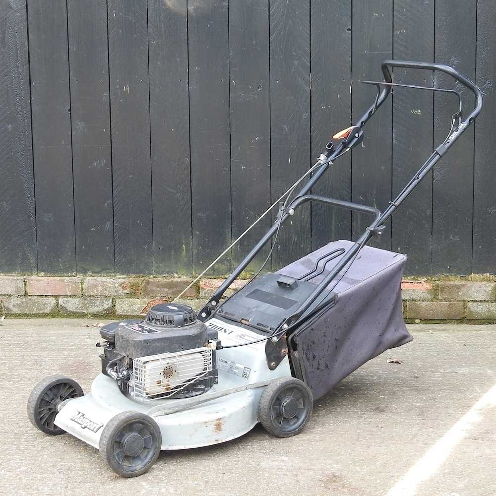 A Masport 18 petrol lawnmower