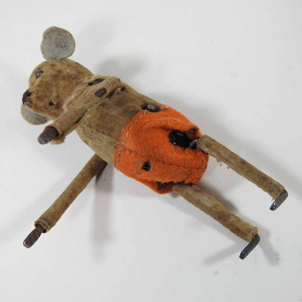 A 1930's clockwork toy mouse, probably Schuco, - Image 5 of 6