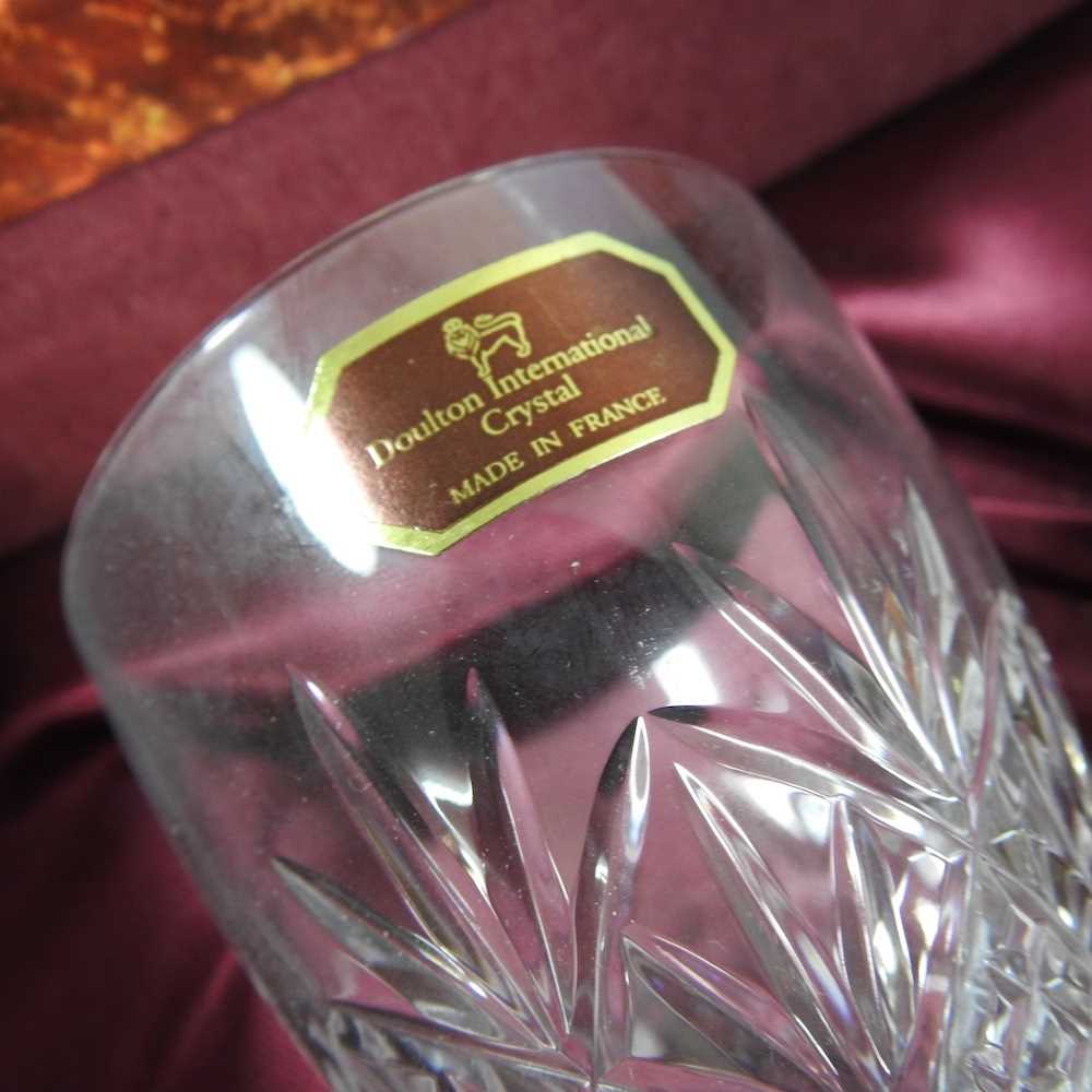 A Royal Brierley lead crystal vase, boxed, together with a collection of Waterford, Worcester and - Image 3 of 7