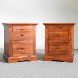 A pair of Morris bedside chests (2) 50w x 40d x 62h cm