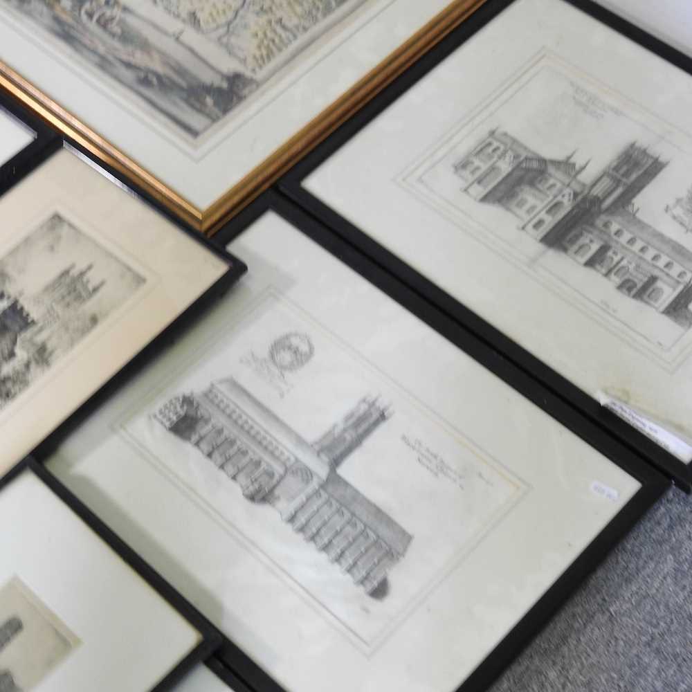 A collection of 19th century etchings and engravings, together with various decorative china - Image 2 of 6