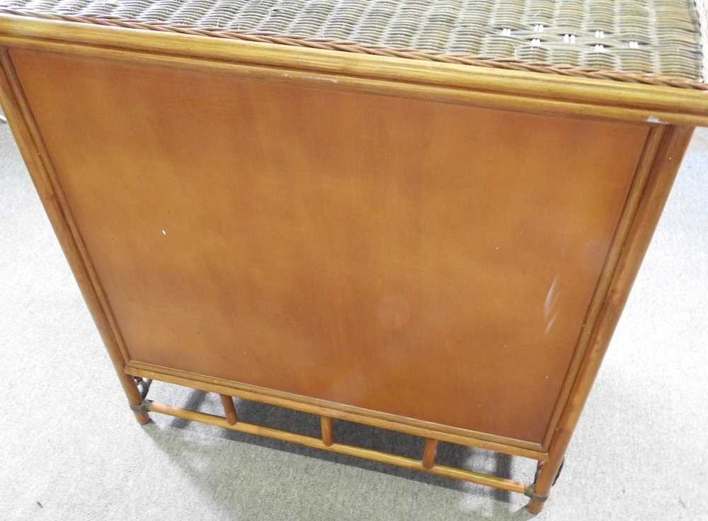 A wicker chest of three drawers 97w x 51d x 91h cm - Image 4 of 4