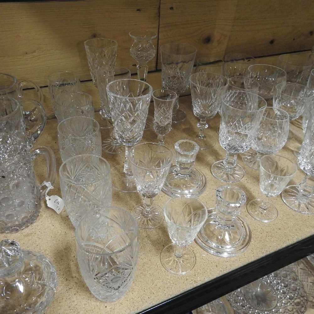 A large collection of glassware, to include Edinburgh crystal and Royal Brierley - Bild 4 aus 6