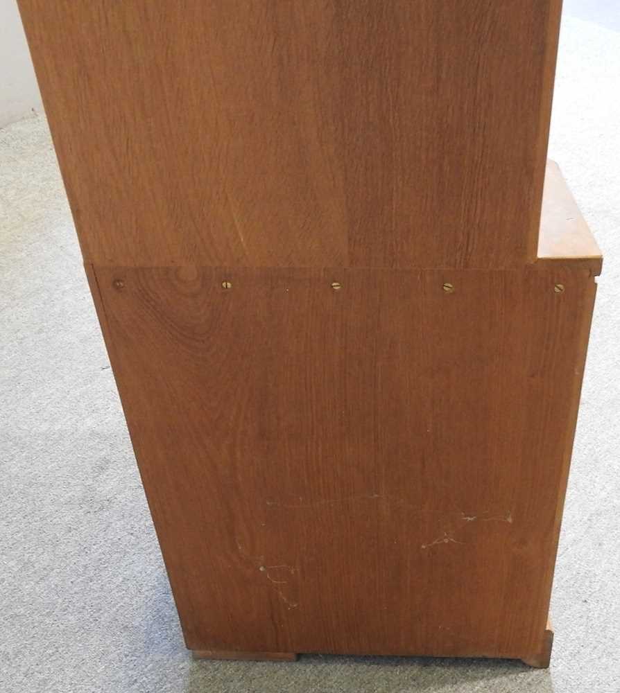 Robert 'Mouseman' Thompson, of Kilburn, a light oak standing corner cabinet, enclosed by a lead - Image 4 of 7