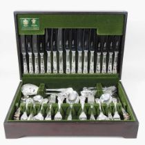 An Arthur Price silver plate canteen of cutlery, with eight place settings, in a fitted canteen,