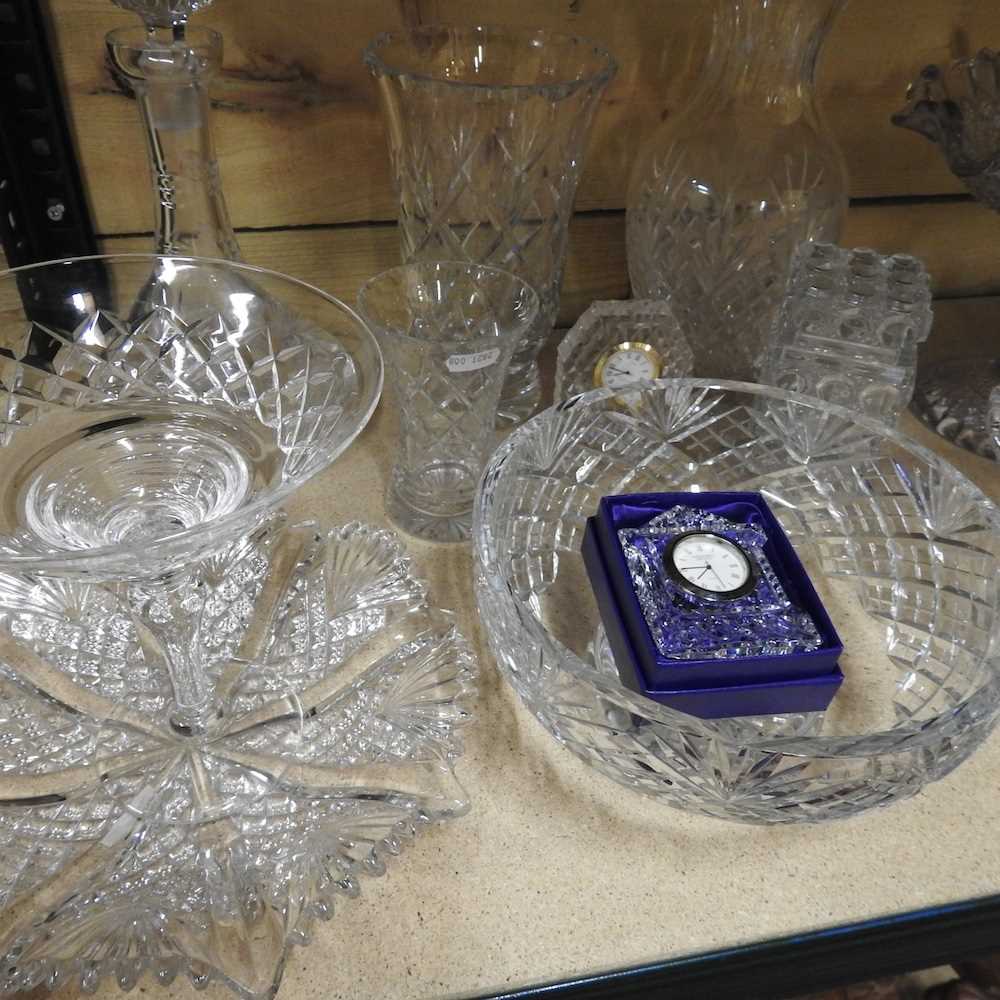 A large collection of glassware, to include Edinburgh crystal and Royal Brierley - Bild 6 aus 6