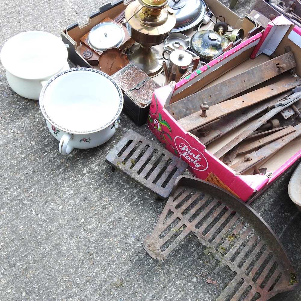 A vintage cast iron cart wheel, 87cm, together with another smaller and a collection of - Image 2 of 7