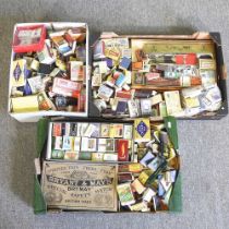 A collection of vintage matchboxes
