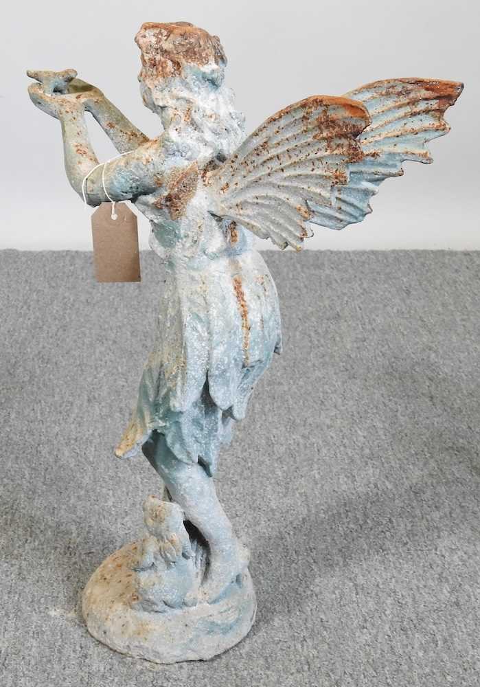 A model of a fairy, with a bird, 50cm high - Image 2 of 2