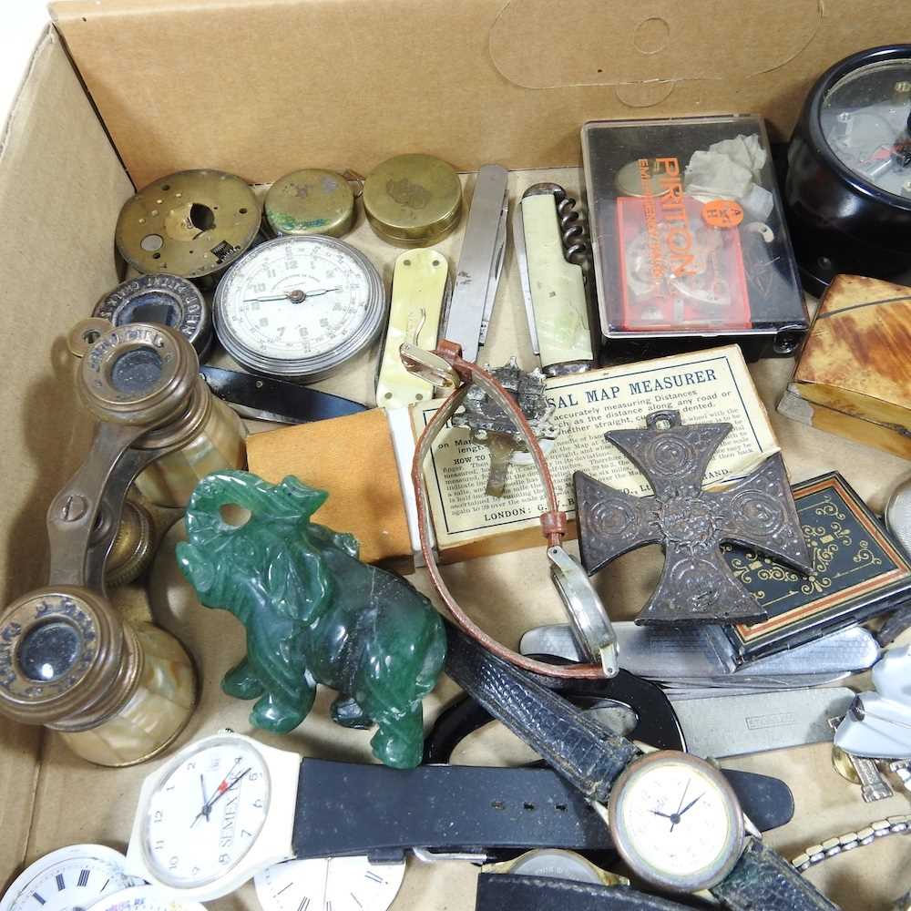 A collection of pocket watch parts, wristwatches and other items - Image 3 of 5