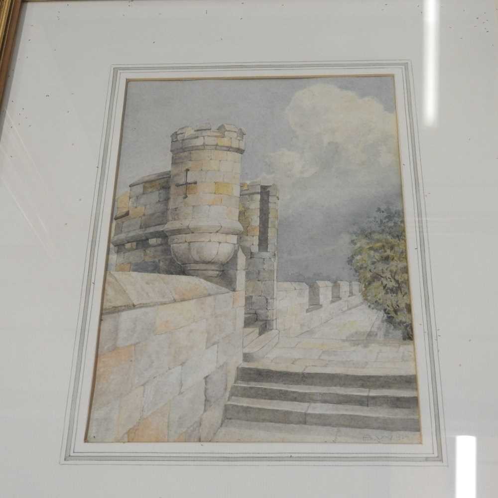 John Snelling, 19th century, village landscape, signed watercolour, 27 x 42cm, together with a - Image 7 of 8