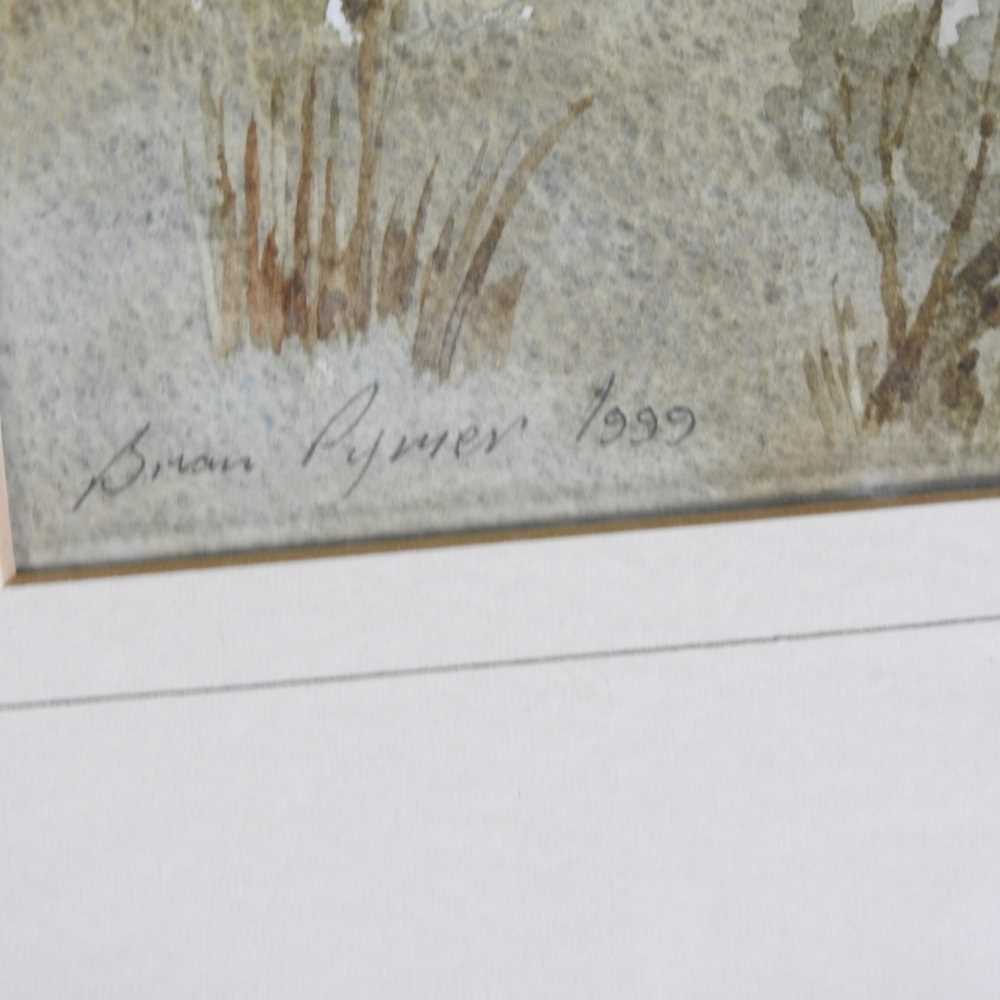 Brian Pymer, contemporary, landscape, signed watercolour, together with three others by the same - Image 7 of 9