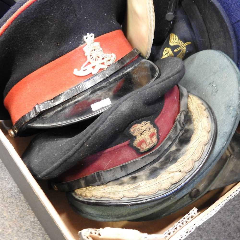 A collection of various military and uniform caps, German and other ephemera etc - Image 3 of 9