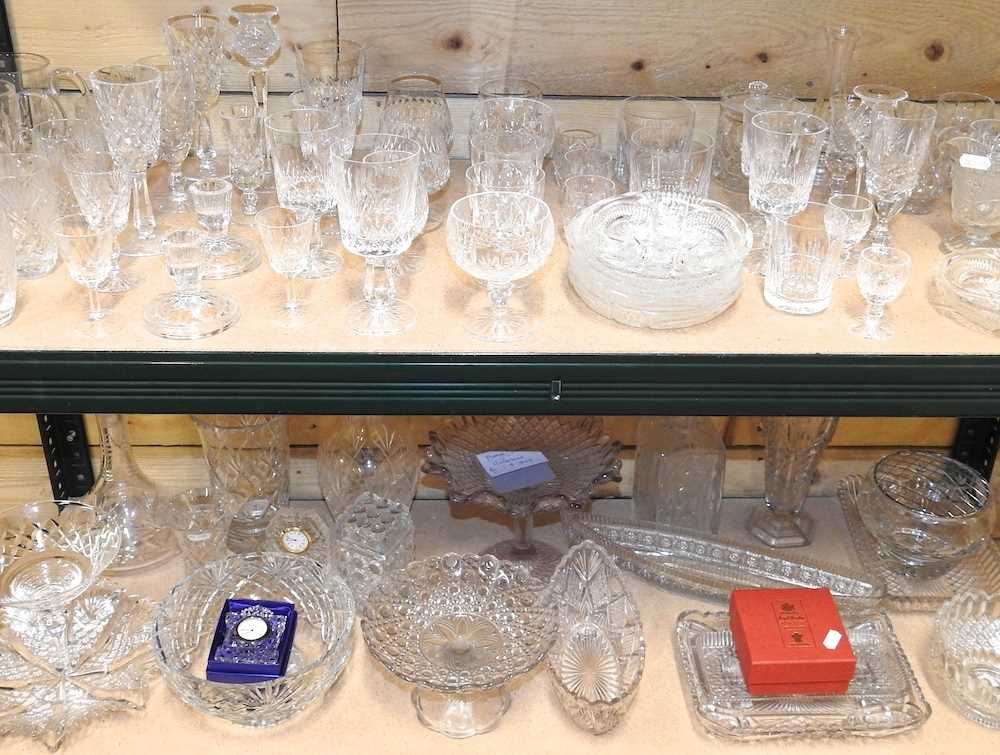 A large collection of glassware, to include Edinburgh crystal and Royal Brierley - Bild 3 aus 6