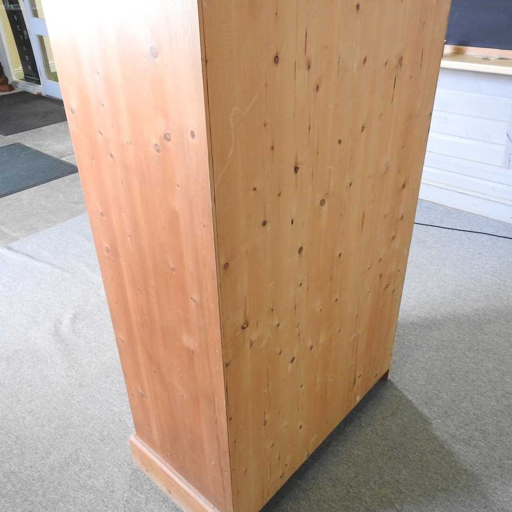 A modern pine cabinet, with drawers below 95w x 49d x 158h cm - Image 2 of 4