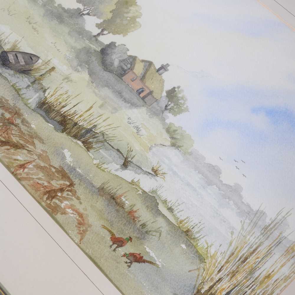 Brian Pymer, contemporary, landscape, signed watercolour, together with three others by the same - Image 4 of 9