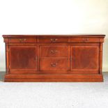 A Mark Elliot cherrywood sideboard 187w x 55d x 87h cm