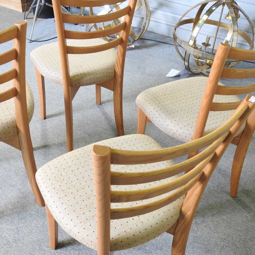 A set of four modern Ercol dining chairs, with upholstered seats (4) - Image 5 of 6