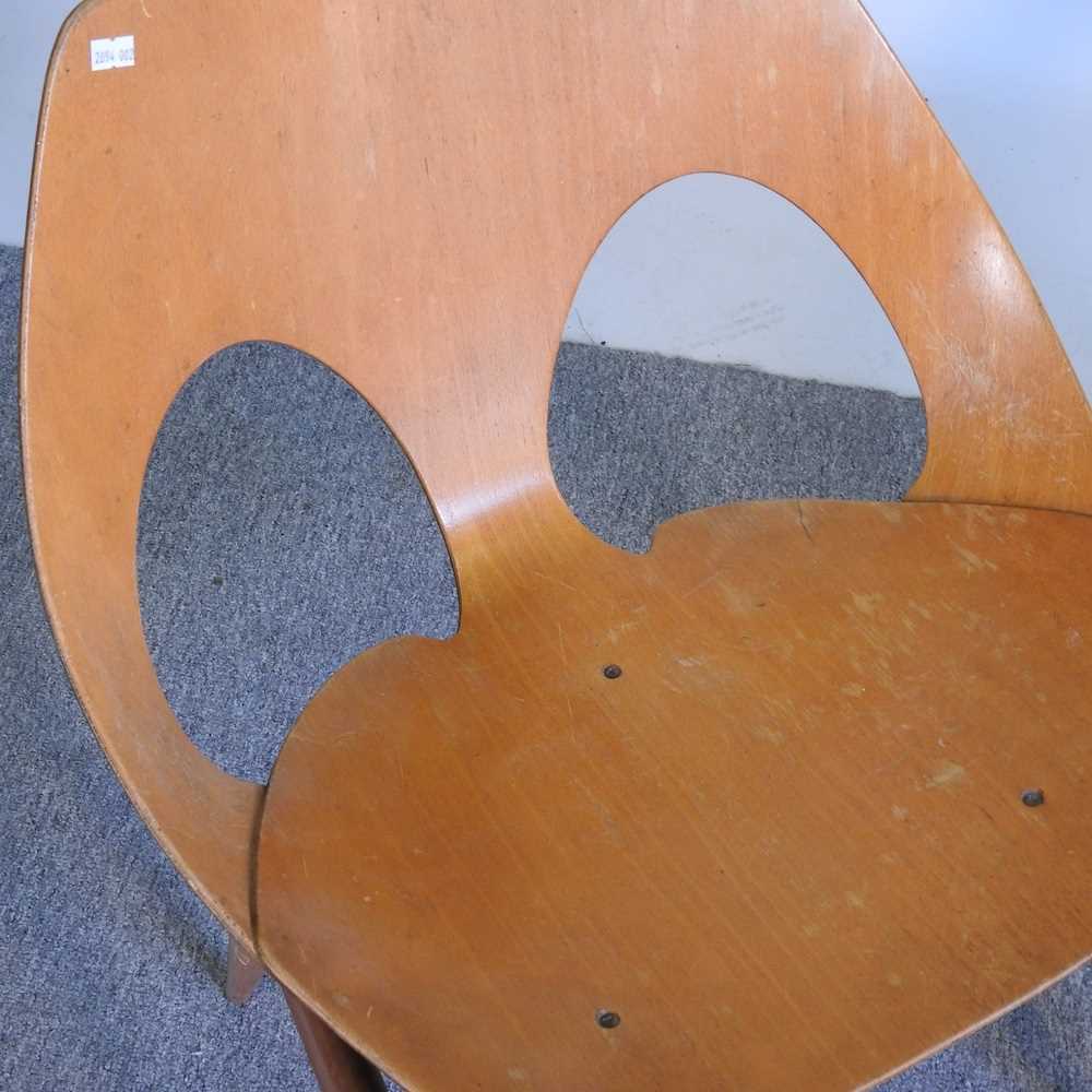 A pair of 1950's laminated plywood Jason chairs, by Carl Jacobs and Frank Guille for Kandya, on - Image 4 of 5