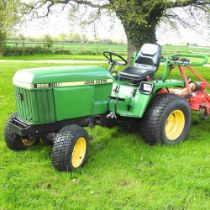 A John Deere 855 diesel compact tractor, model 3TN75RJ, serial number CH30D006193*, showing 1861