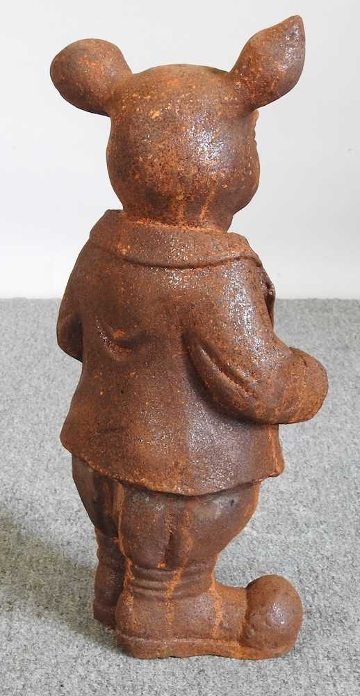 A rusted metal model of Mr Pig, 45cm high - Bild 2 aus 2