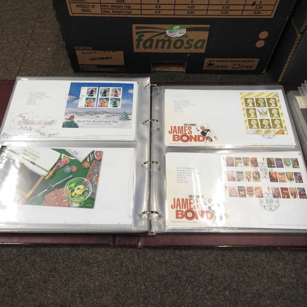 A collection of Royal Mail stamps and first day covers, circa 1980's, in albums - Image 4 of 6