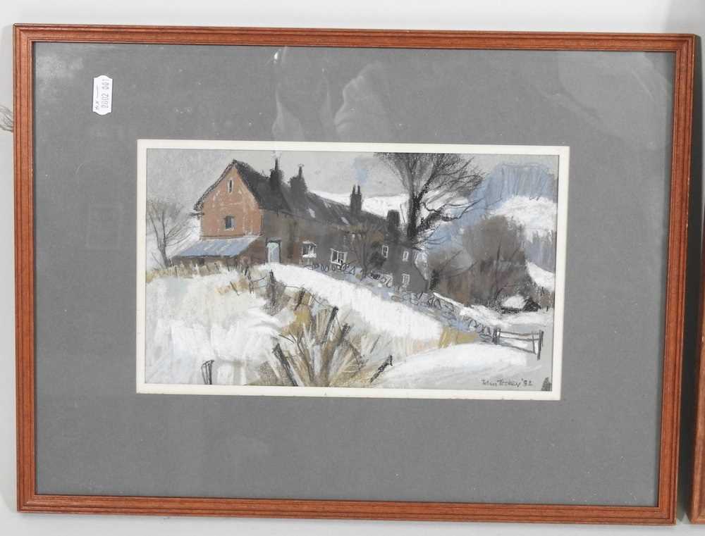 John Tookey, b1947, Suffolk town, signed and dated '80, watercolour, 34 x 46cm, together with - Image 4 of 7