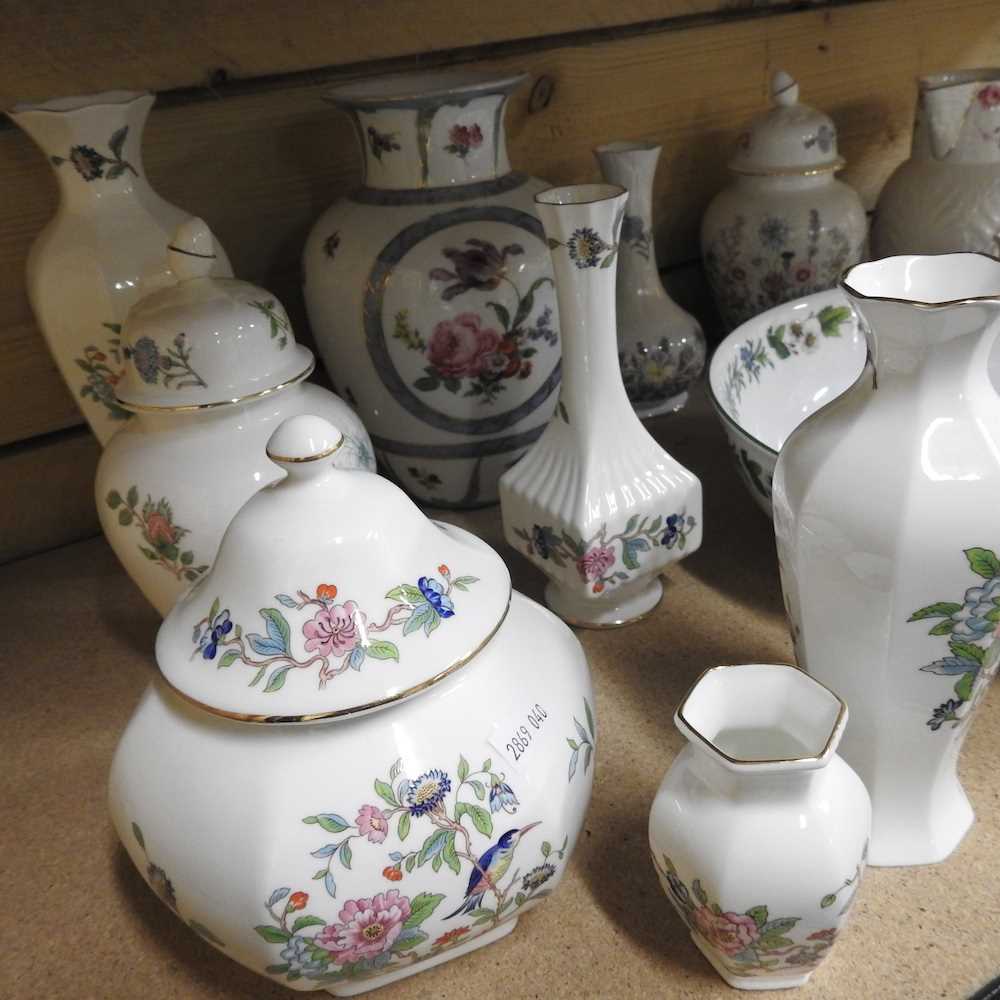 A large Royal Worcester Herb pattern bowl, 32cm diameter, together with a collection of decorative - Image 10 of 12