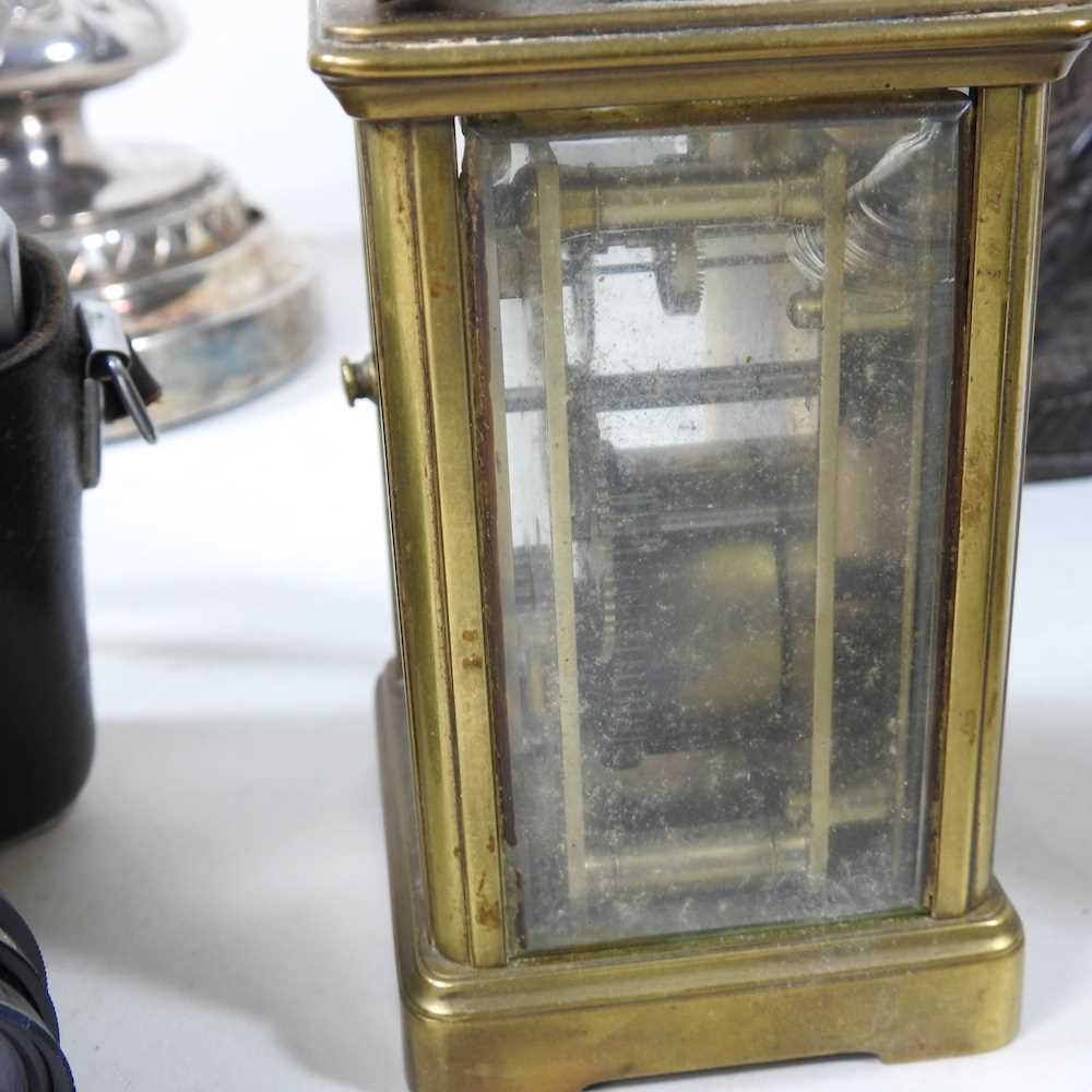 A Victorian silver plated table lamp base, with Registration diamond, 41cm high, together with an - Image 4 of 9