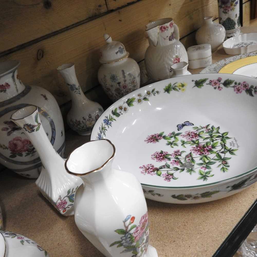 A large Royal Worcester Herb pattern bowl, 32cm diameter, together with a collection of decorative - Image 9 of 12