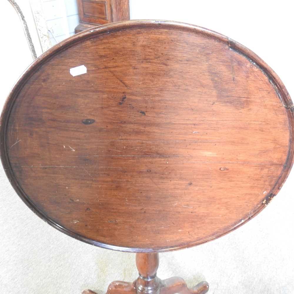 A 19th century mahogany tripod table, together with an early 20th century towel airer (2) - Image 2 of 7