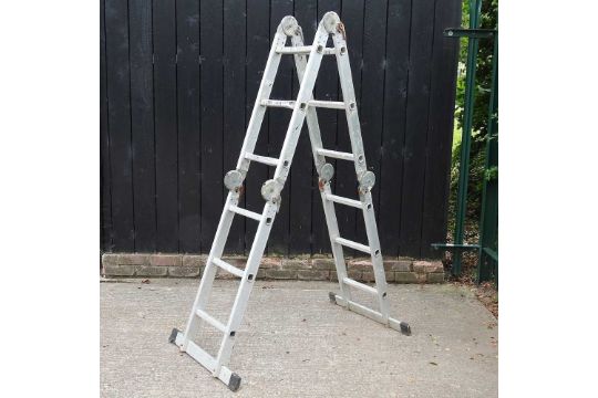 An aluminium step ladder, 172cm high - Image 1 of 5