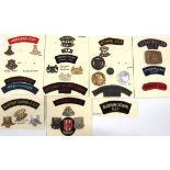 33 x CCF & OTC Cap Badges And Titles cap badges include chrome Bloxham School OTC ... White metal