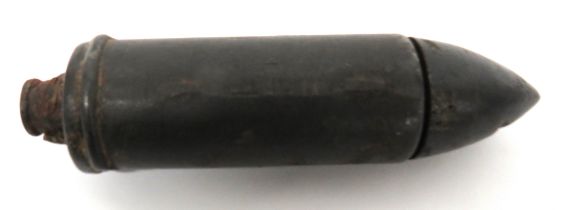 Austrian WW1 Inert M1913 Rifle Rod Grenade cast iron, canister body.  Body with "K" maker's