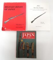 Three Books On Japanese Rifles And Swords consisting Military Rifles Of Japan by Honeycutt & Anthony