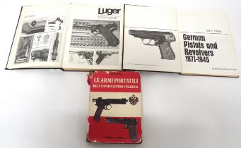 Three Books On German Pistols consisting Luger by J Walter printed 1977 ... German Pistols And