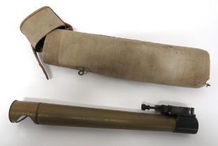 WW1 Period Austrian Trench Periscope green painted tubular body.  The adjustable top lens shield