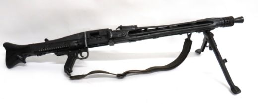 Deactivated M53 Yugoslavian Light Machine Gun 7.62 mm, 24 inch, hidden barrel.  Front flash