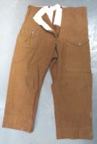 WW2 American Lease Lend Field Pattern Battledress Trousers khaki, fine woollen, wide leg