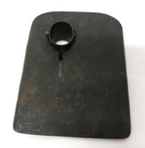 Rare WW1 Austrian Mannlicher Rifle Shield 9 1/4 x 7 1/4 inch, rectangular steel shield with rolled