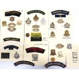 31 x CCF & OTC Cap Badges And Titles cap badges include brass Emanuel School OTC ... White Sevenoaks