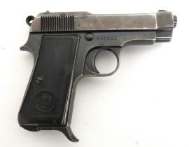 Deactivated Italian Beretta M1934 Automatic Pistol 7.65 mm, 3 1/4 inch barrel.  Browned slide with