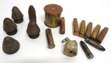 Various Inert Fuse Heads including brass No 101.11 British example ... Similar example ... Brass,