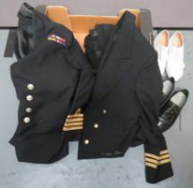 Selection Of Royal Navy Uniforms including post 1953 Captain's service dress tunic ...  Similar
