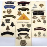 32 x CCF & OTC Badges And Titles cap include white metal Glenalmond OTC ... White metal Royal